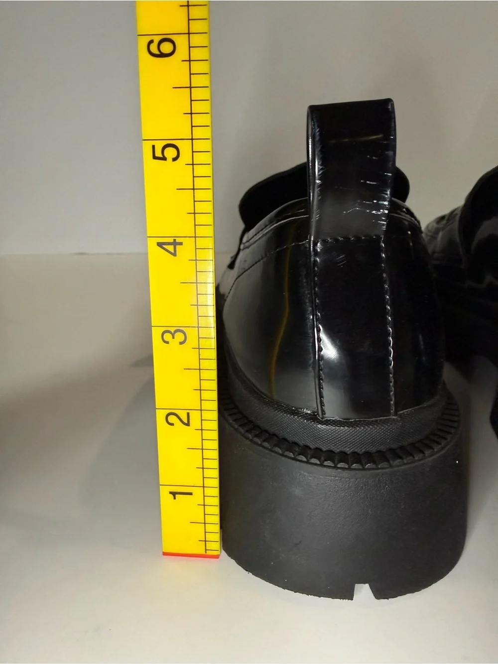 Madden Girl Black Patent Lug Sole Loafers with Metal Bit - Picture 9 of 9